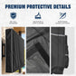 600D Outdoor TV Cover 55 to 65 Inch Weatherproof and Waterproof, Flat Screens Protector with High-Glow Reflective Trim