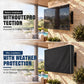 600D Outdoor TV Cover 55 to 65 Inch Weatherproof and Waterproof, Flat Screens Protector with High-Glow Reflective Trim