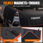 MAIKER Fender Covers for Mechanics with 7 Metal Hooks -X Large Extra Thick For Pickup Trucks, Off-Road & Full-Size SUVs,3 Pcs PU Leather Protective Mat with 28 N52 Strong Magnets, No Winter Stiffening