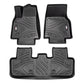 All-Weather TPE Floor Mats for Tesla Model Y 2021-2022 - Waterproof, Anti-Slip, Full Coverage Car Floor Liners 6 PCS set