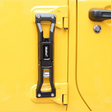 MAIKER Door Hinge Step Metal Folding Foot Peg Doorstep w/ bottle opener for Jeep Wrangler 2007-2021 JK JL Unlimited& Gladiator