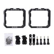 Awaken Series Aluminum Rearview Mirror Rain Shield Frame(07-18 Jeep Wrangler JK)