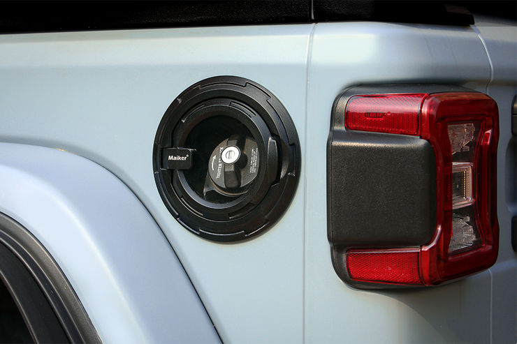 Transparent Gas Tank Cap Cover (18-23 Jeep Wrangler JL 2 Door 4 Door Rubicon Sahara / 07-18 JK)