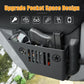 Rear door storage box Compatible with 2007-2018 Jeep Wrangler JK, Door Side Insert Organizer Box Metal Door Net Pocket Replacement Door Organizer Panel, 2pc