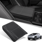 MAIKER Center Console Cover, Upgraded Microfiber Leather Car Armrest Cover Compatible with Tesla Cybertruck 2023 2024 (Black)