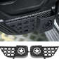 FUNY Rear door storage box Compatible with 2018-2025 Jeep Wrangler JL JLU & Gladiator JT, Door Side Insert Organizer Box Metal Door Net Pocket ReplacementDoor Organizer Panel, 2PCs