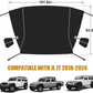 Guina Windshield & Front Side Window Cover Compatible wirh Jeep Wrangle JL JT 18-24, 600D Oxford Cloth Windshield Cover with Mirror Cover for Sun, Rain, Sand, Dust, Leaves, Branches Protection