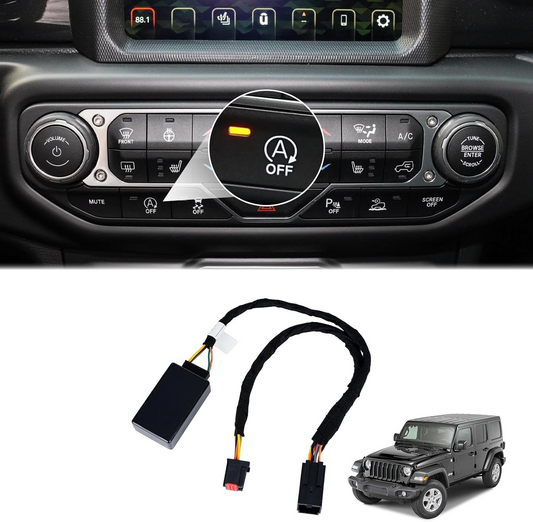 Auto Start Stop Eliminator for 2018-2024 Jeep Wrangler JL & 2020-2024 JT, Engine Start-Stop System Bypass, Automatic Stop-Start Canceller