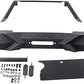 X Style Front Bumper with Winch Plate Compatible with Wrangler JK (2007-2018) Heavy Duty Black Textured Manganese Steel Construction