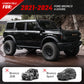 Running Boards Compatible with Ford Bronco 4 DoorS 2021-2024 (NOT Fit for Sport), Two Stairs Side Steps Fit for Bronco, Anti-Slip Drop Down Rock Sliders Step Bars Black