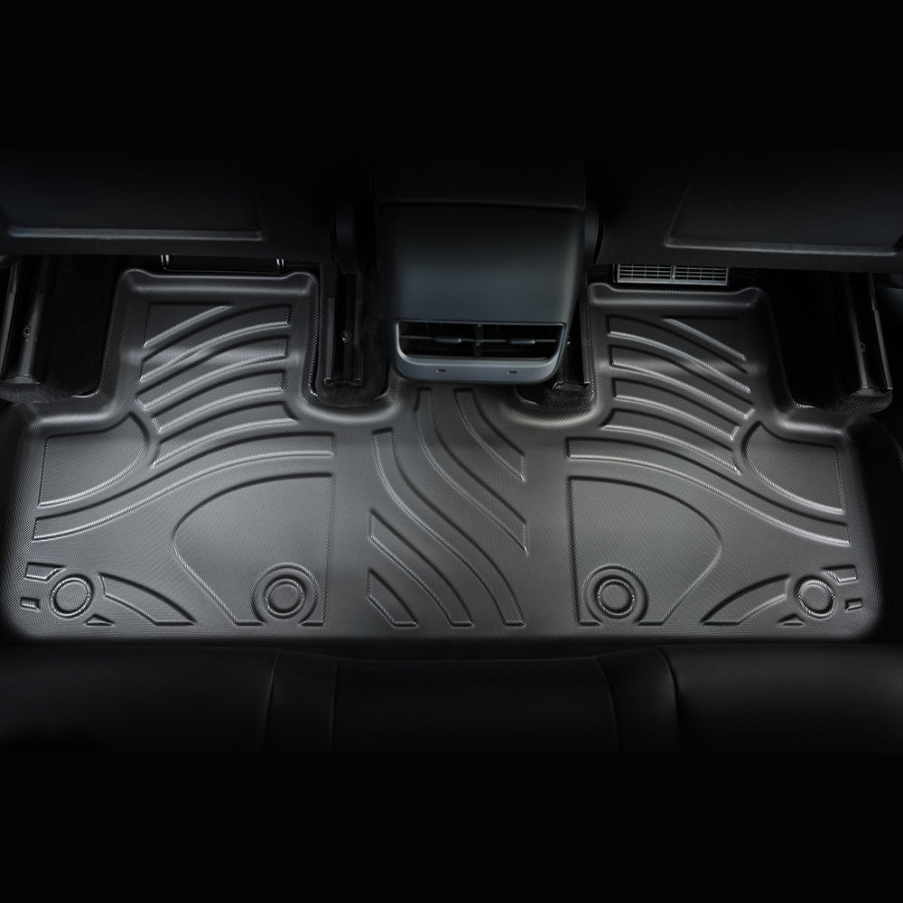 All-Weather TPE Floor Mats for Tesla Model Y 2021-2022 - Waterproof, Anti-Slip, Full Coverage Car Floor Liners 6 PCS set