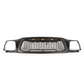 Front Grille fits for Tacoma 2001 2002 2003 2004 With Amber LED Accent Lights Matte Black