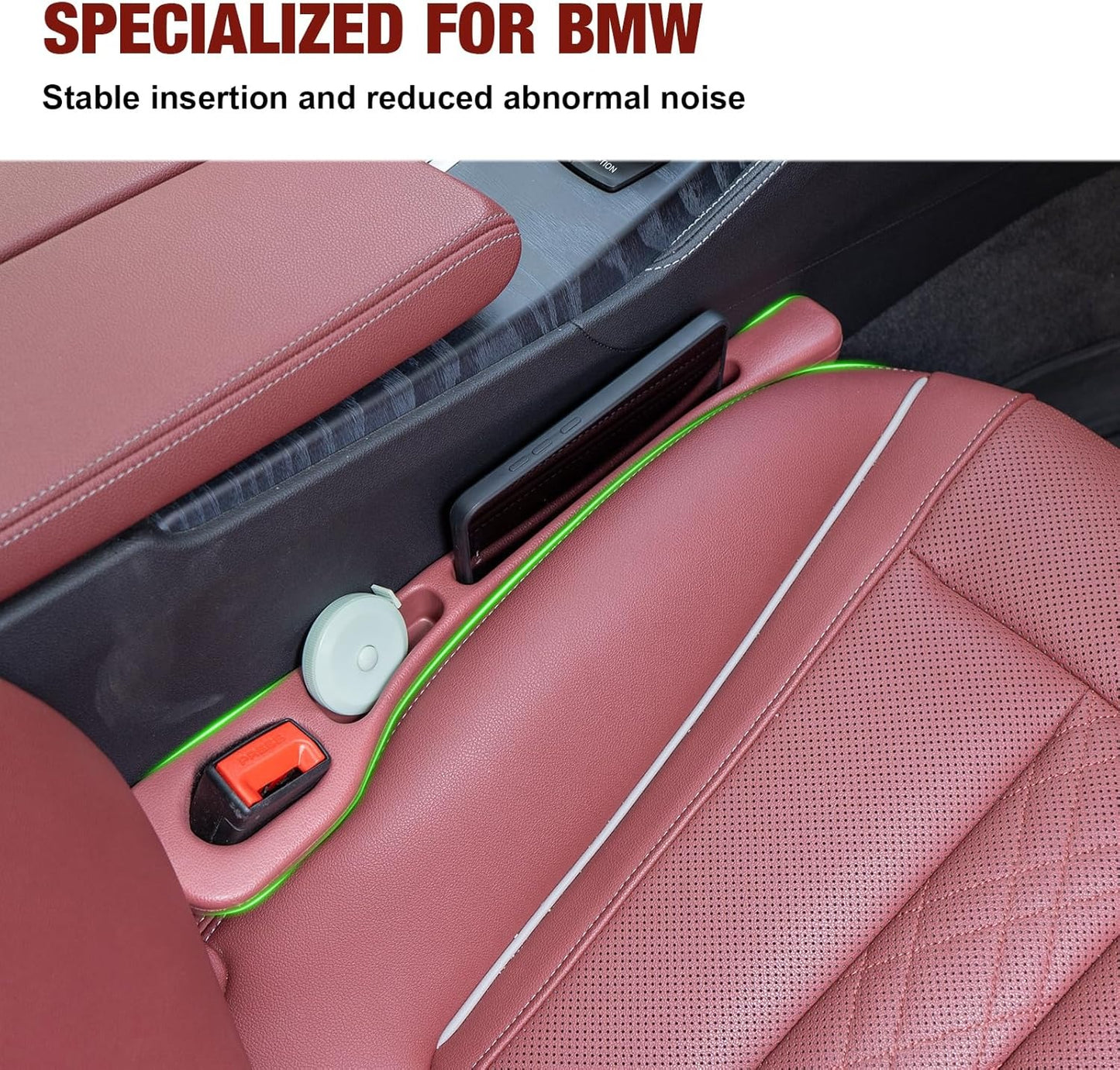 2 x Car Seat Gap Filler, Car Seat Gap Filler, Car Seat Gap Filler for Preventing Items from Falling Off for BMW 5 Series