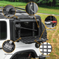 Multifunctional Rear Window Storage Table Molle Panel Kit for 2018-2024 Jeep Wrangler JL & JLU 4 doors Openable Design Tactical Molle Platform for Tools (2025 latest upgraded model）