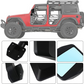 MAIKER Mirrors for Half Doors Fits with tubular doors Side View Mirror Reflection Mirrors Compatible with 2007-2025 Jeep Wrangler JK JL Gladiator JT & 1987-1995 Jeep Wrangler YJ