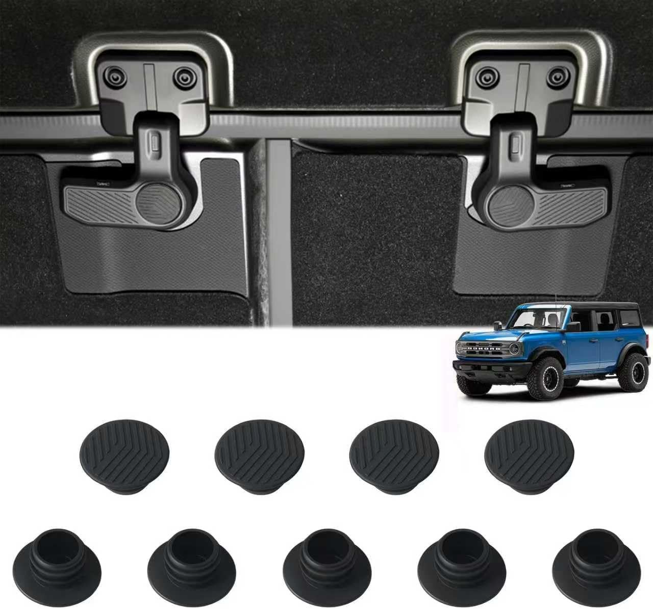 Roof Switch Screw Cover Compatible With 2021 2022 2023 2024 Ford Bronco 2/4 Door Removal Switch Handle Cover Modified Hardtop Screw Cover Roof Protective Cover