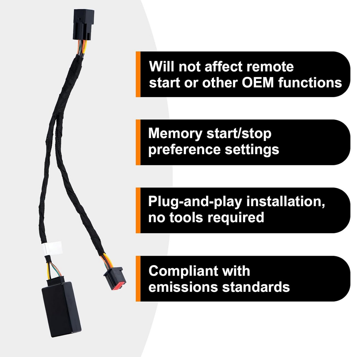 Auto Start Stop Eliminator for 2018-2024 Jeep Wrangler JL & 2020-2024 JT, Engine Start-Stop System Bypass, Automatic Stop-Start Canceller