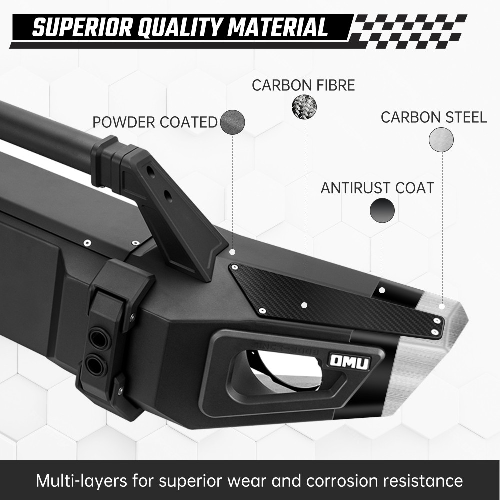 OMU Genesis Series Steel And Aluminum Front Bumper For Jeep Wrangler JL / Gladiator JT