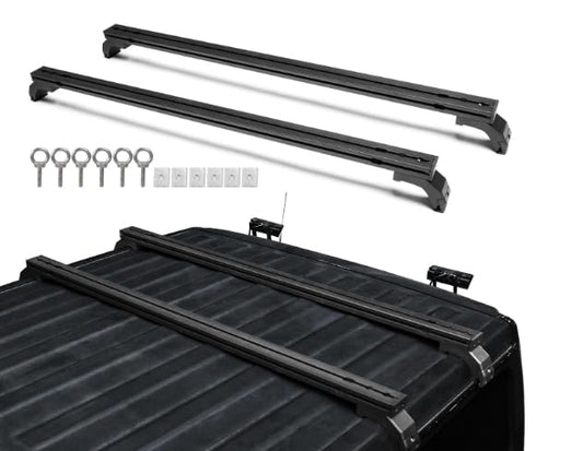 Aluminum Roof Rack Luggage Cross Bars (18-24 Jeep Wrangler JL JLU & Gladiator JT, Hardtop Only)