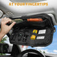 2 Packs Car Sun Visor Organizer, Car Organizer with Zipper Visor Organizer Storage Pouch, Glasses Clip, Card Holder, Molle Panel for Tactical Gears, for Most Vehicles, SUVs & Trucks