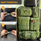 MAIKER Tactical Car Seat Back Organizer, Upgrade Tactical Vehicle Panel Organizer with 5 Detachable Molle Pouch, Universal fits for Most of Vehicle(Army green)