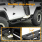 Running Boards Compatible with 2018-2024 Jeep Wrangler JL 4 Doors, 2-Stairs Side Step Rails Coated Black Nerf Bars, Drop-Down Steps