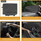 Guina Windshield & Front Side Window Cover Compatible wirh Jeep Wrangle JL JT 18-24, 600D Oxford Cloth Windshield Cover with Mirror Cover for Sun, Rain, Sand, Dust, Leaves, Branches Protection