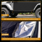 Cab Cover 600D Oxford Windproof Sunshade Cover for 2007-2024 Jeep Wrangler JK JL 4 Door, 6-Layer Protection Frost Wiper & Mirror Covers Protect from Sunshine, UV, Snow, Rain, Wind Black