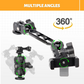 Maiker Dashboard Phone Holder Mount, Anti-Shake Stabilizer Custom Adjustable Cell Phone Holder for Ford Bronco Accessories 2021 2022 2023