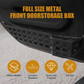 Guina Front Door Organizer Tray and Storage Box Compatible with Jeep Wrangler JL JLU 4XE 2018-2025 & Gladiator JT 2020-2025 Accessories | Aluminum Door Side Insert Organizer with Tactical Design