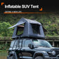 3-in-1 Roof Tent, Land & Water Camping Tent, Inflatable Waterproof Roof Tent Suitable for SUV, Truck, Jeep, Off-Road Vehicle, Thickening Windproof 2-3 People Tent with Paddle, Ladder, Hand Pumps, Rod