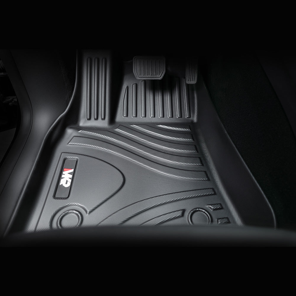 All-Weather TPE Floor Mats for Tesla Model Y 2021-2022 - Waterproof, Anti-Slip, Full Coverage Car Floor Liners 6 PCS set