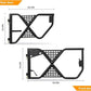 Steel Tubular Half Doors X Tactical Style Offroad Trail Doors (07-18 Jeep Wrangler JK)