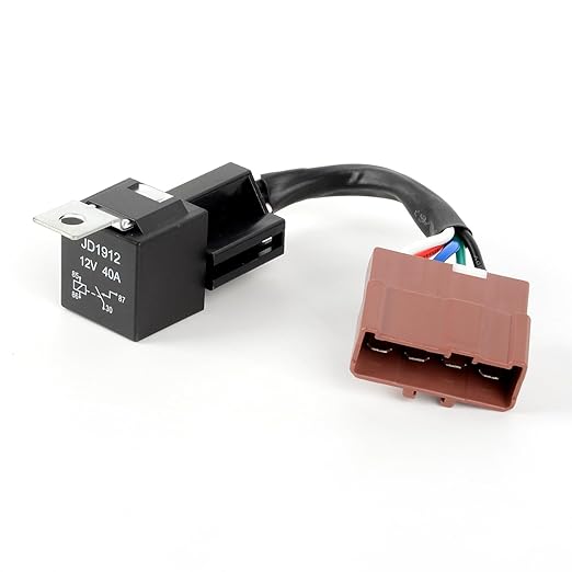 Maiker Kit de conversión de relé principal Juego de interruptores y arrancadores automáticos Relé de 4 pines para camión con arnés de 5 cables de cobre estañado resistente para Honda Civic 94-01 Integra 97-01 CRV Accord, 12 V 40 A 