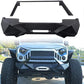 X Style Front Bumper with Winch Plate Compatible with Wrangler JK (2007-2018) Heavy Duty Black Textured Manganese Steel Construction