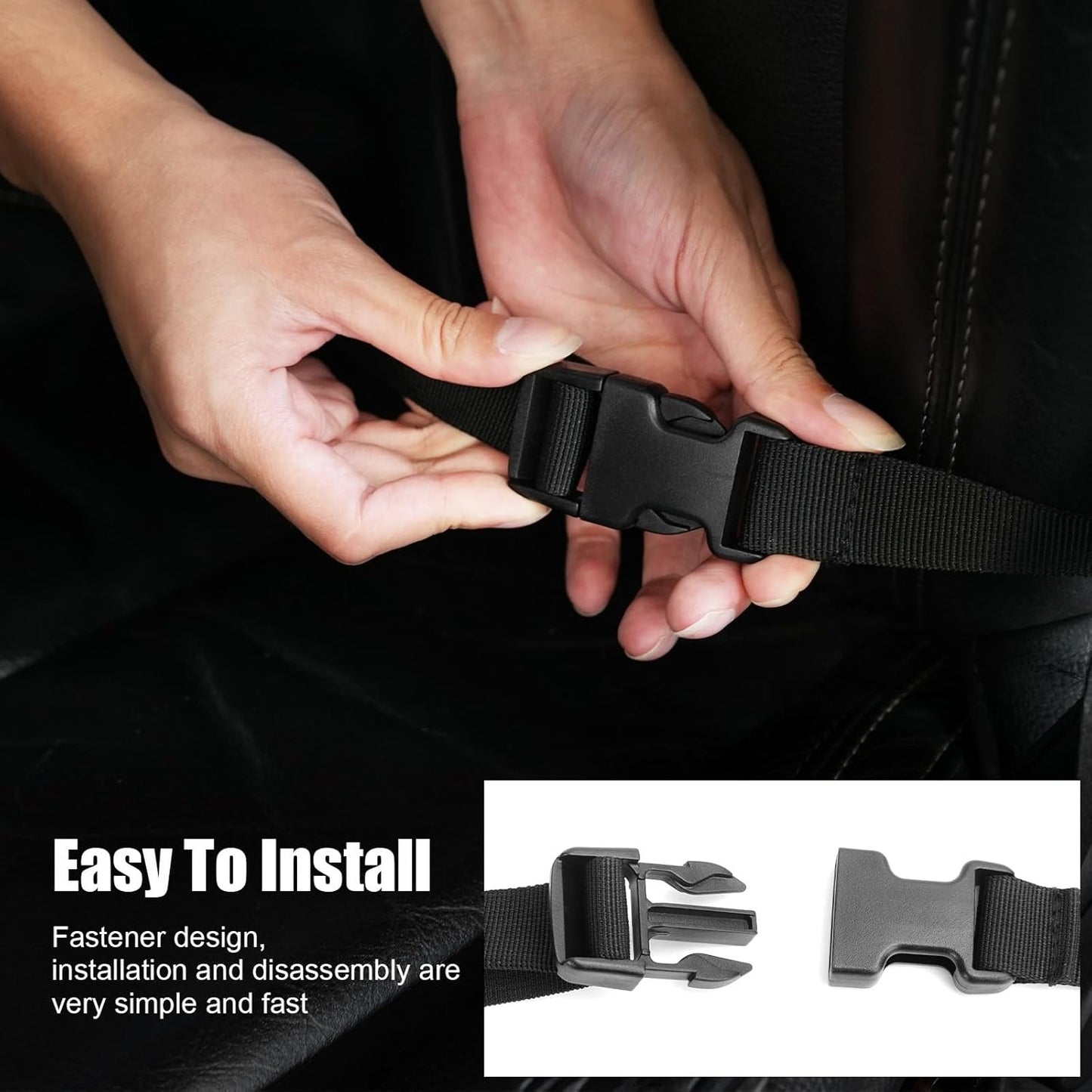 Universal Tactical Vehicle Back Seat Organizer with 5 Detachable Pouches Tactical Gear