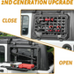 Multifunctional Rear Window Storage Table Molle Panel Kit for 2018-2024 Jeep Wrangler JL & JLU 4 doors Openable Design Tactical Molle Platform for Tools (2025 latest upgraded model）