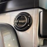 MAIKER Transparent Gas Tank Cap Cover for 2018-2023 Jeep Wrangler JL 2 Door 4 Door Rubicon Sahara JK 2017-2023,Aluminum