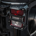 MAIKER Awaken Series Tail Light Cover Guard Compatible with 2007-2018 Jeep Wrangler JK, Aluminum Alloy, Black