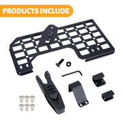 Gun Holder with Molle Panel (21-25 Ford Bronco), Polymer Fast Holster, Center Console Metal Pistol Holster Available for Glock 9mm/SW40/357/G17/G19/P320