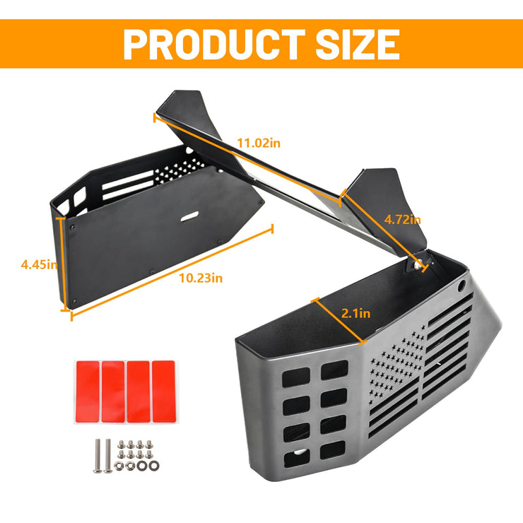 US Flag Gear Shift Console Organizer (18-2024 Jeep Wrangler JL JLU Gladiator JT 4XE)