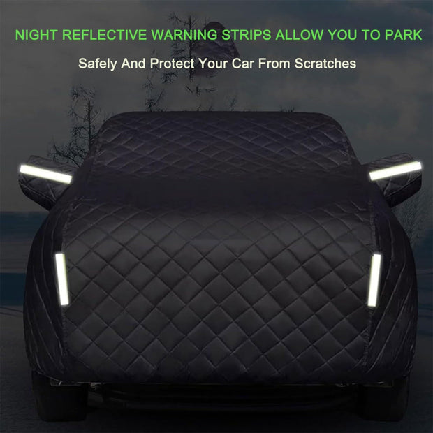 Anti-Hail Car Cover Compatible with Jeep Wrangler 4 Door 2007-2025,Hail Blanket for Cars Full Cover All-Weather Protection Car Cover with Reflective Strips