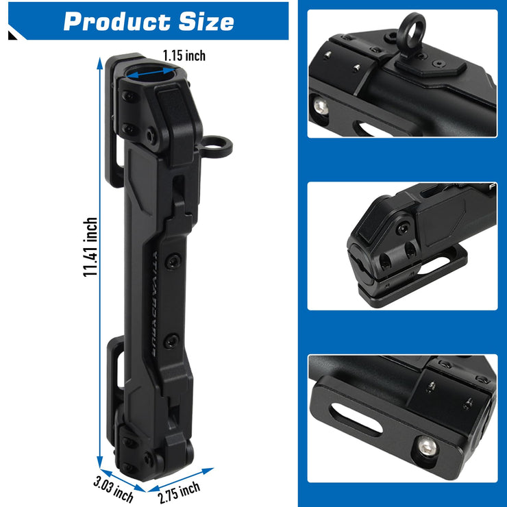Awaken Serie Multi-Function Antenna Mount Flagpole Holder(07-24 Jeep Wrangler JK JL JT)