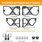 Steel Tubular Half Doors X Tactical Style Offroad Trail Doors (07-18 Jeep Wrangler JK)