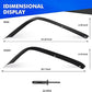 4 PCS Fenders Front & Rear Fenders (07-18 Jeep Wrangler JK& JKU, 21-24 Jeep wrangler Willys 4XE, Sport S Sahara 4XE)