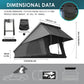 Rooftop Camping Hardshell Overland Tent with Ladder (SUV Jeep Ford Off-Road Vehicles Van Truck)