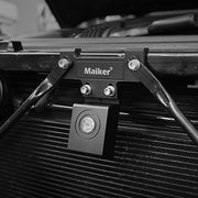 Black Hidden Hood Latches Locking Hood Catch Kit (18-23 Jeep Wrangler JL JLU / Gladiator JT 4XE)