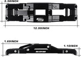 Maiker Door Hinge Step Aluminum Folding Foot Pedal Compatible with Jeep Wrangler 2007-2018 JK JKU, 2018-2020 JL JLU 1PC, Black