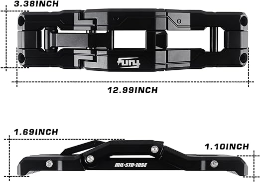 Awaken Serie Door Hinge Step Aluminum Folding Foot Pedal (07-18 Jeep Wrangler JK JKU & 18-23 JL JLU)