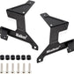 MAIKER Soportes de montaje de luz de trabajo LED para parabrisas inferior doble para Jeep Wrangler JL/JLU y Gladiator JT 2018-2022, 1 par, negro (no para Mojave y 392) 